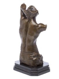Mannelijke torso bronzen beeld