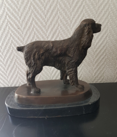Gordon setter hond bronzen beeld
