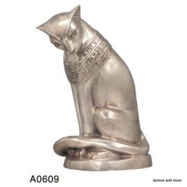 Egyptische sphinx kat bronzen beeld