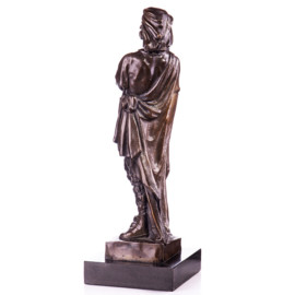 Bronzen krijger met zwaard beeld