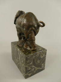 Bronzen olifant beeldje