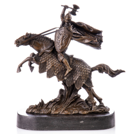 Ridder te paard bronzen beeld