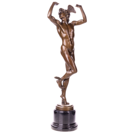 Mythologische bronzen beeld Hermes