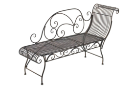 Chaise loungue ijzeren bank Charming