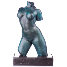 Vrouwelijk brons naakte torso beeld