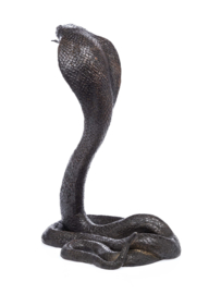 Bronzen Cobra slang bronzen beeld