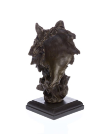 Wolf bronzen beeld