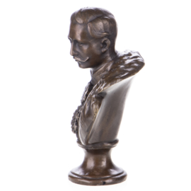 Keizer Willem de II bronzen buste