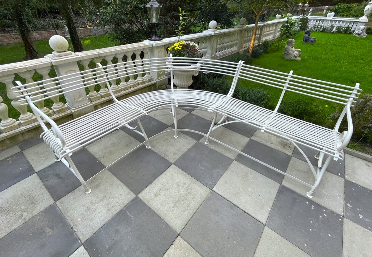 Art Nouveau hoekbank smeedijzer