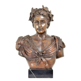 Caesar bronzen bustebeeld