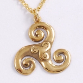 Bronzen Triskelion sieraden set