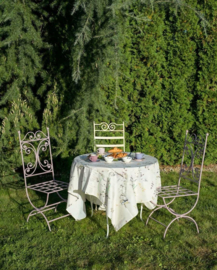 Franse smeedijzeren eettafelset Coco Chanel