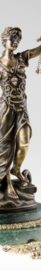 Bronzen vrouwe Justitia 39 cm