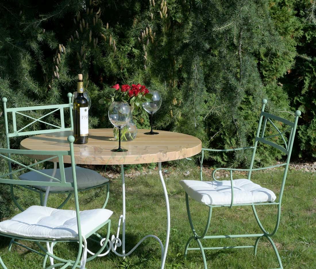 Franse smeedijzeren bistrosets
