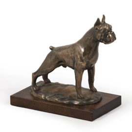 Bronzen boxer honden beelden