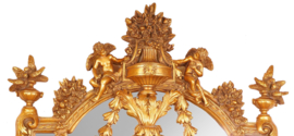 Barokspiegel in gouden of zilveren lijst
