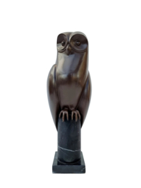 Bronzen Art Deco uil