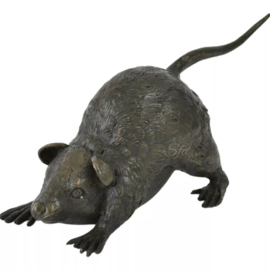 Bronzen rat beeld