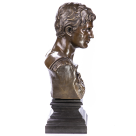Keizer Augustus bronzen borstbeeld