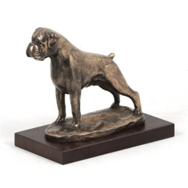 Bronzen boxer honden beelden