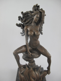 Medusa godin bronzenbeeld