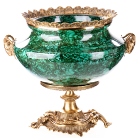 Porselein met bronzen postament zuil