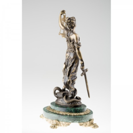 Bronzen vrouwe Justitia 39 cm