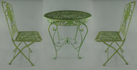 Bistro set antiek wit smeedijzer