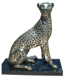 Bronzen cheetah of jachtluipaard