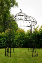 Paviljoen prieel Lindy in donkerbruin ijzer
