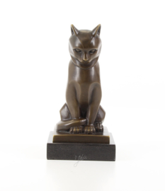Bronzen kat of poes Altorf beeld