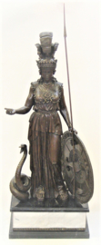 Athena godin bronzen beeld