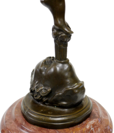 Mercurius Hermes brons beeld 89 cm