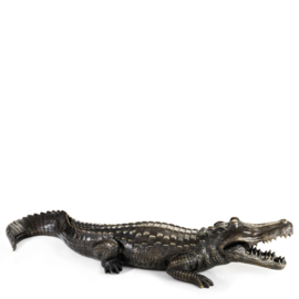 Krokodil alligator bronzen beeld