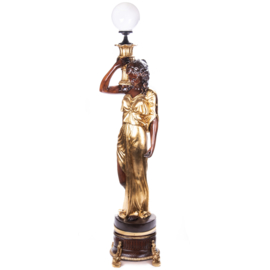 Vrouwlampen in Art Nouveau stijl