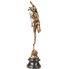 Bronzen Mercurius Hermes beeld 59 cm