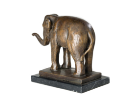 Bronzen Aziatische olifant beeld