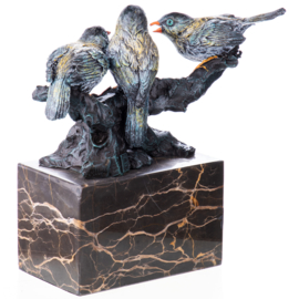 Diverse bronzen musjes beelden