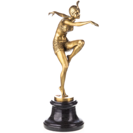 Art Deco bronzen danseres "Con Brio"