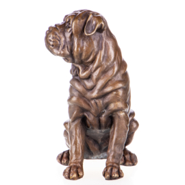 Chinese shar-pei hond bronzen beelden