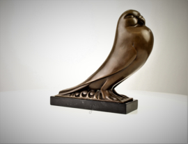 Bronzen Art Deco Altorf duif beeld