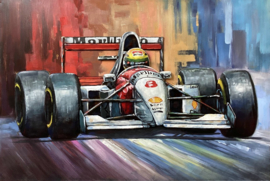 Ayrton Senna 3D metaal schilderij