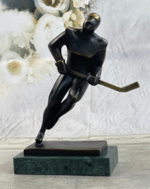 Hockeyspeler brons beeld trofee