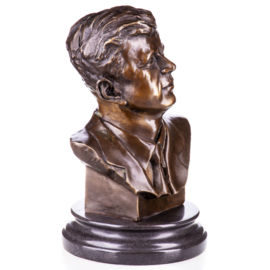 Bronzen buste van John F. Kennedy