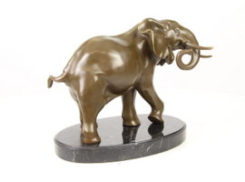 Bronzen olifant Art Deco beeld