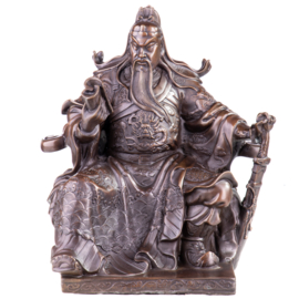 Aziatische Guan Yu bronzenbeelden