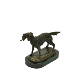 Ierse setter jachthond bronsbeeld