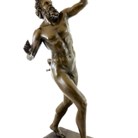 Bronzen dansende Faun beeld