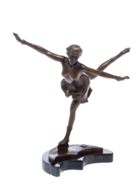 Kunstschaatsrijdster bronzen beeld