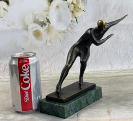 Schaatser brons beeld trofee